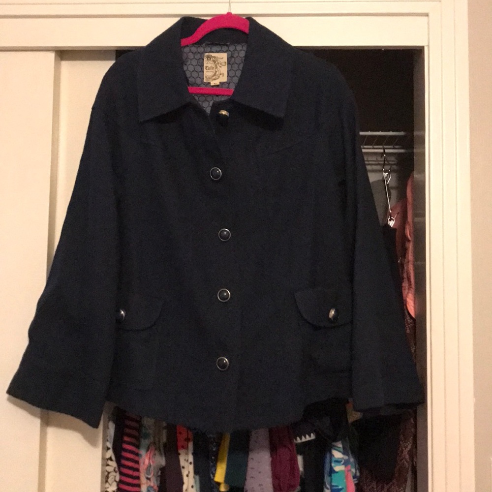 Navy dress coat